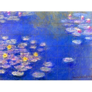 48 Tiles Art Monet Pond Great Bathroom Backsplash Tile Mural #121   231369090995
